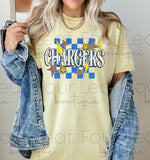 Load image into Gallery viewer, Chargers Glitz-FAUX GLITTER. SHORT SLEEVE.
