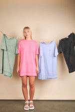 Load image into Gallery viewer, Oversized Mineral Dress- GREEN
