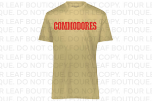 Commodores Dri Fit- Gold