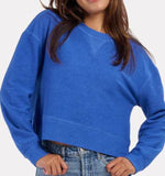 Load image into Gallery viewer, Corded Crew Crop Sweatshirt
