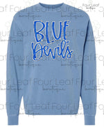 Load image into Gallery viewer, Blue Devils Half Script-Independent Trading Company Sweatshirt

