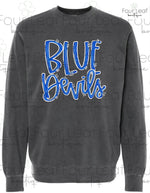 Load image into Gallery viewer, Blue Devils Half Script-Independent Trading Company Sweatshirt
