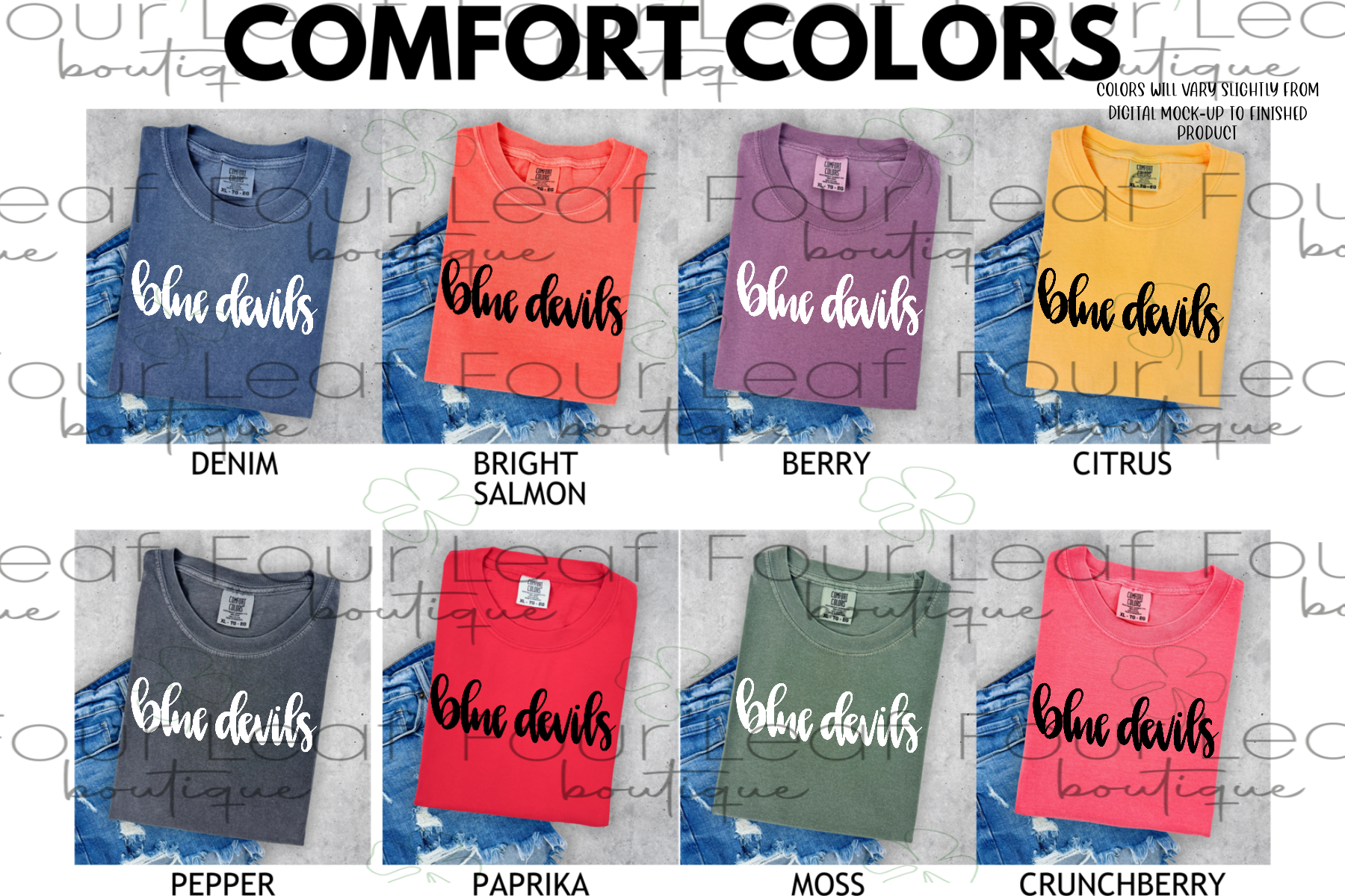 BLUE DEVILS-COMFORT COLORS