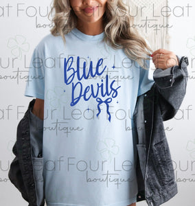 Blue Devils Bow Tshirt