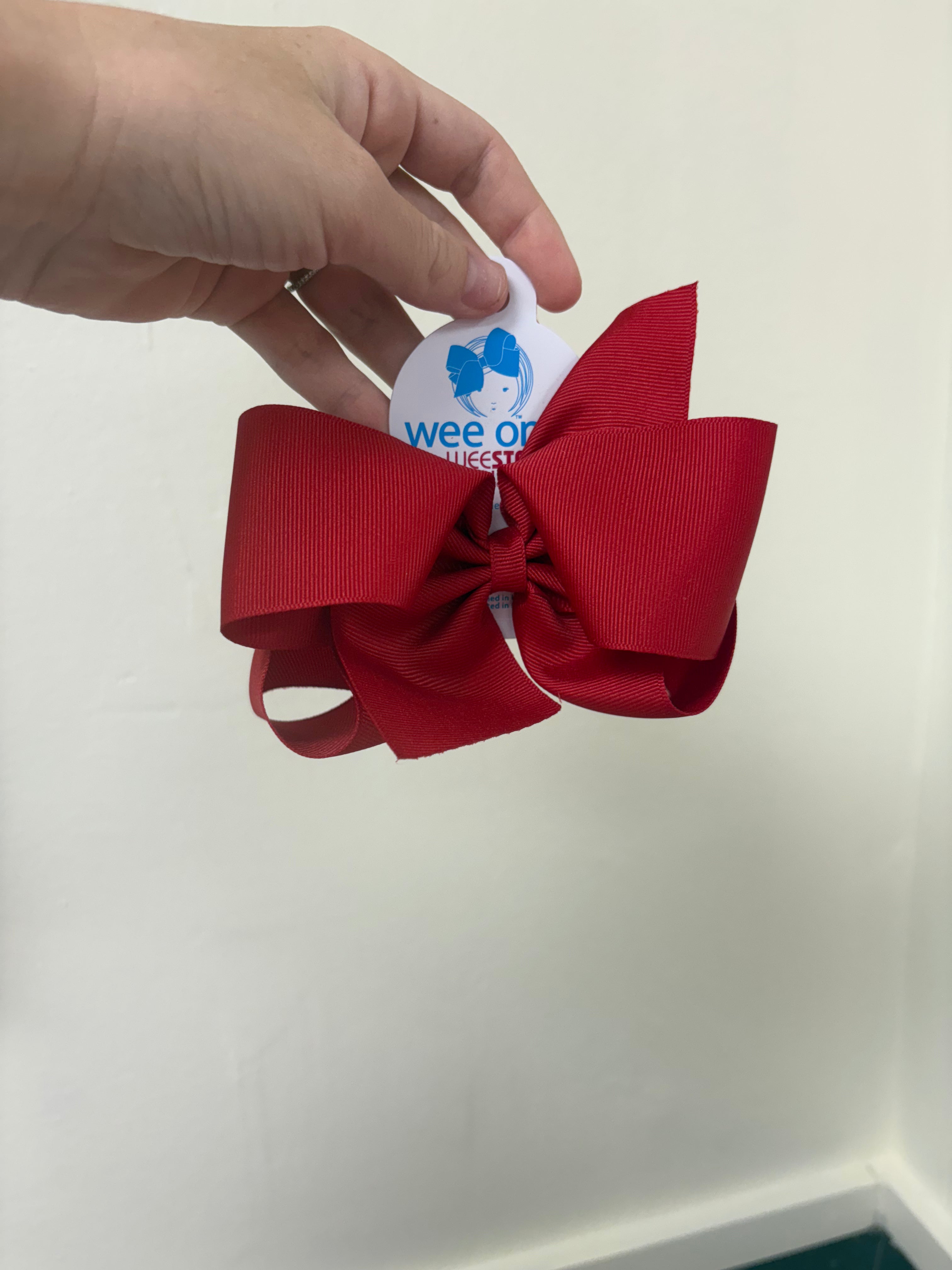 WEE ONES KING GROSGRAIN BOW