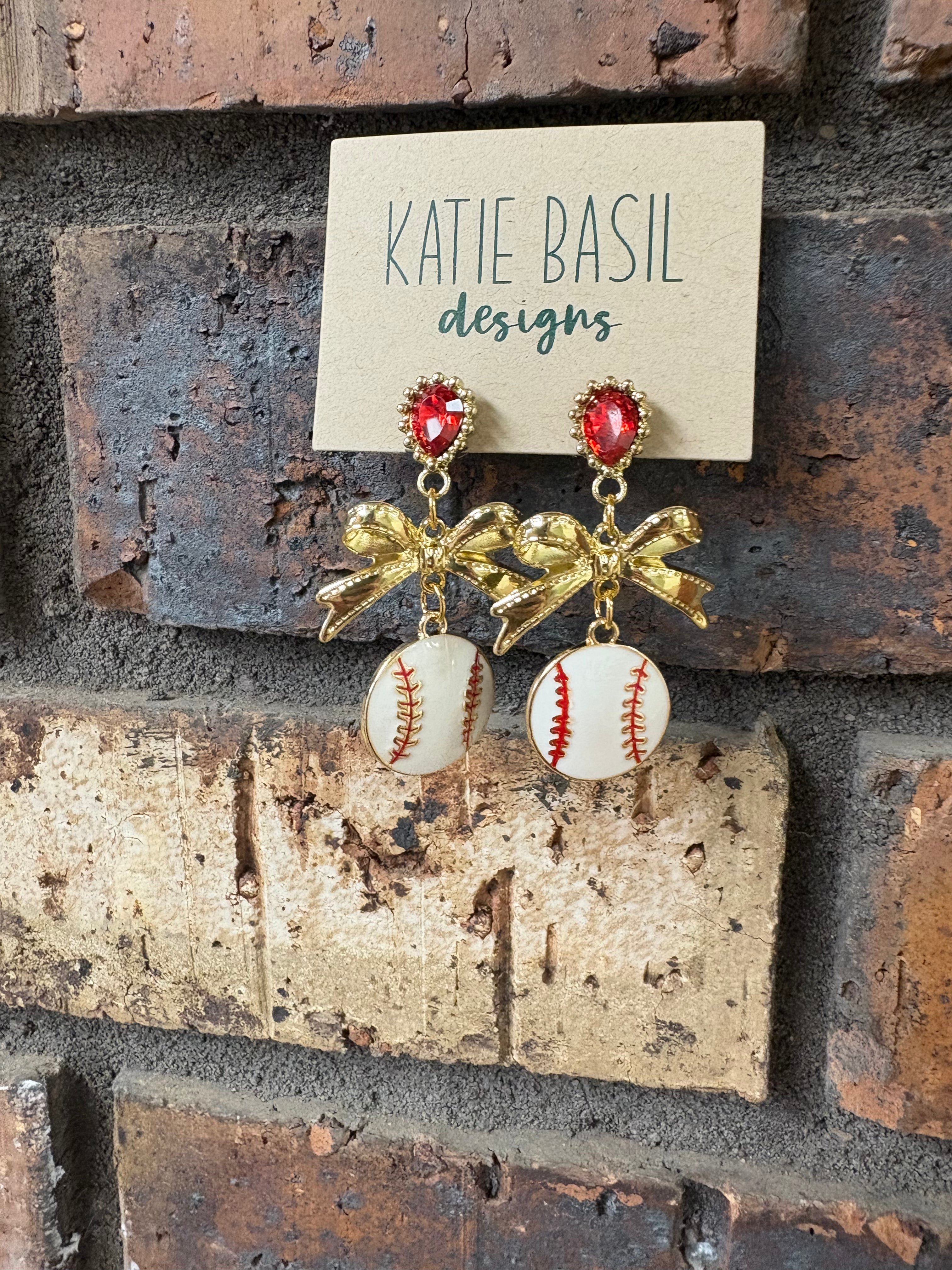 Baseball Earrings