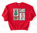 Load image into Gallery viewer, Christmas Stamps Sweatshirt or Long Sleeve Tee
