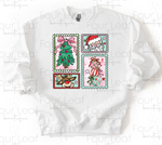 Load image into Gallery viewer, Christmas Stamps Sweatshirt or Long Sleeve Tee
