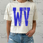 Load image into Gallery viewer, Distressed WV on Boxy Tee
