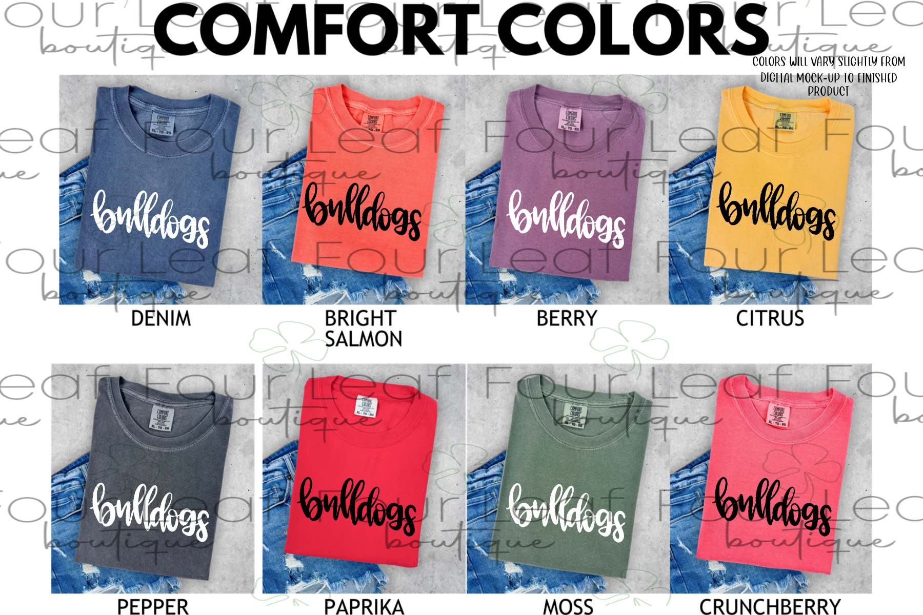 BULLDOGS-COMFORT COLORS