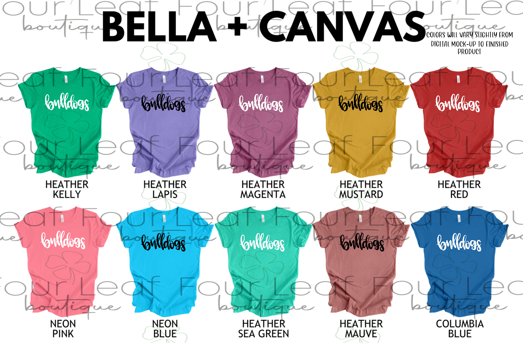 BULLDOGS- BELLA + CANVAS