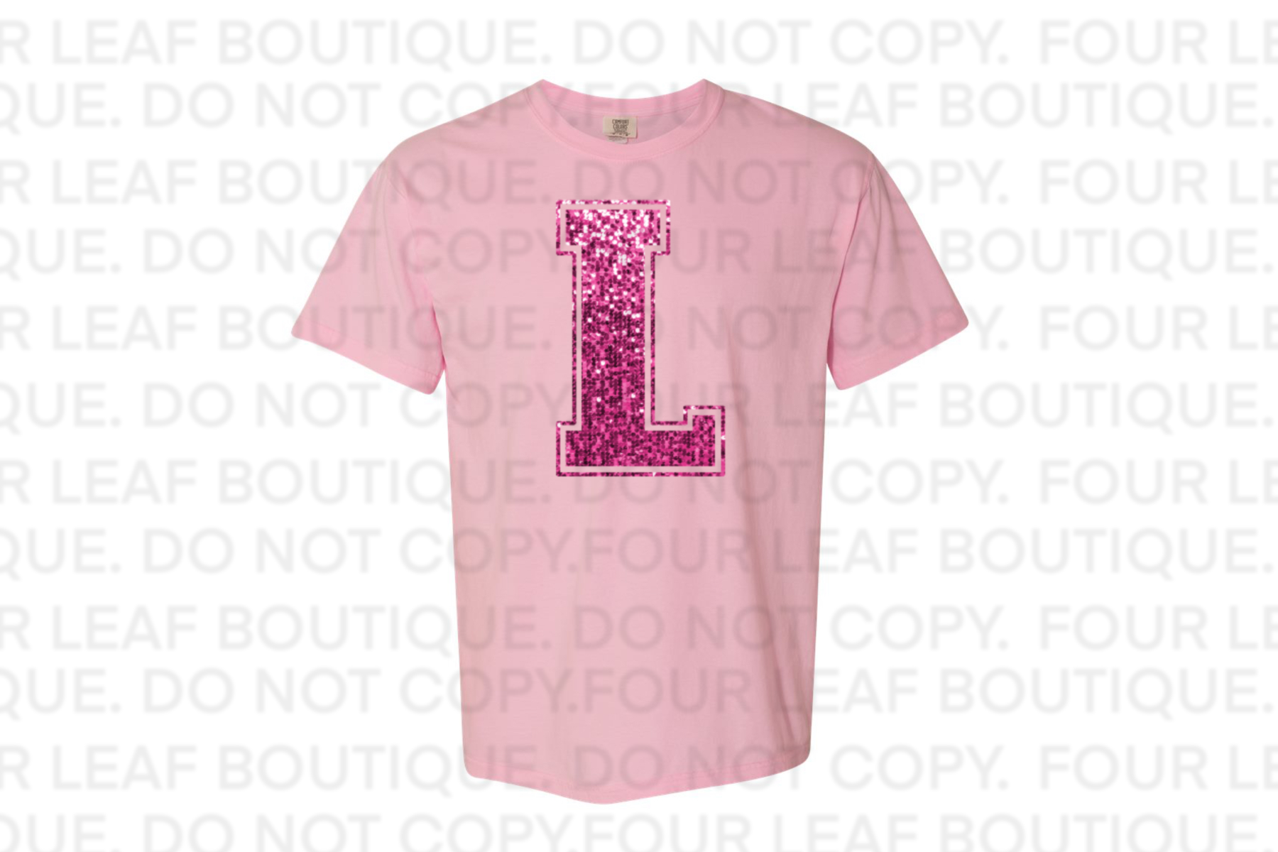 FAUX sequined L. PINK. COMFORT COLOR LISTING.