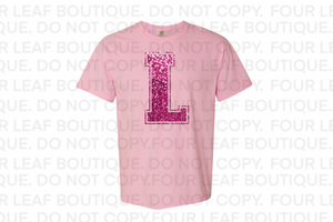 FAUX sequined L. lafayette. PINK. COMFORT COLOR LISTING.