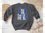 Load image into Gallery viewer, Blue Devils with FAUX glitter

