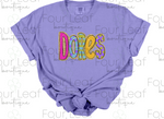 Load image into Gallery viewer, Bright Dores with FAUX glitter (youth and adult sizes)
