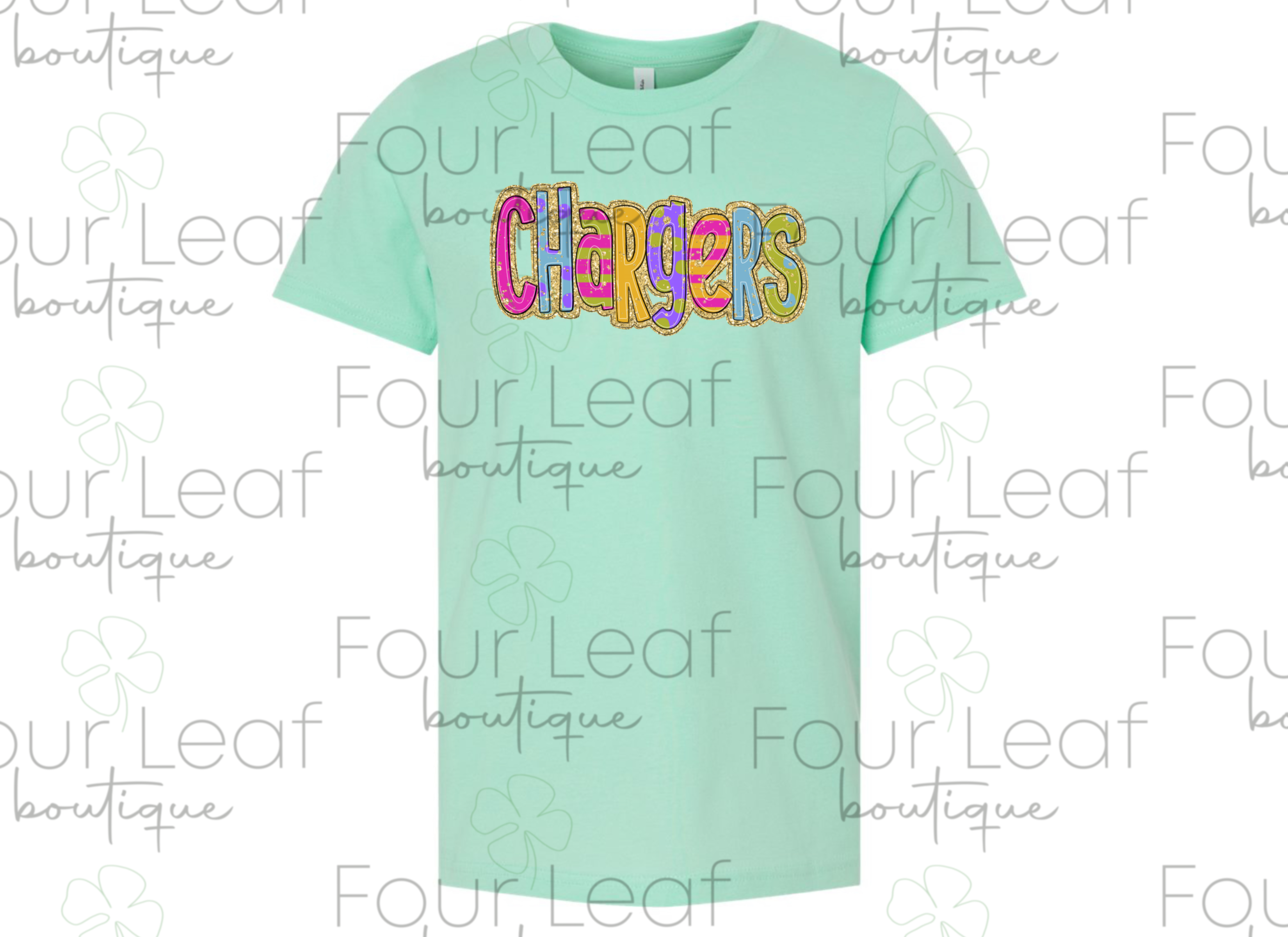 Bright Chargers with FAUX glitter (youth and adult sizes)