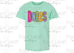 Load image into Gallery viewer, Bright Dores with FAUX glitter (youth and adult sizes)
