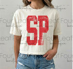 Load image into Gallery viewer, Distressed SP on Boxy Tee
