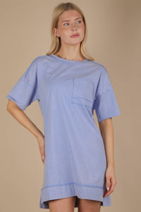 Oversized Mineral Dress- BLUE