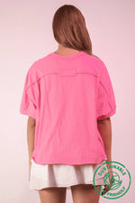 Load image into Gallery viewer, Oversized Crop Comfy Knit Top PINK
