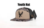 Load image into Gallery viewer, Youth 7 Panel Hardwoods-II 3 D Puff Deer Head w/ Black Mesh
